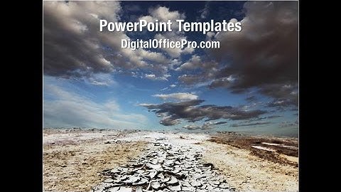 Desert Ground PowerPoint Template Backgrounds - DigitalOfficePro #03066