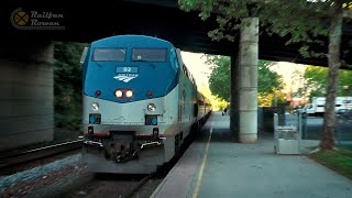 Amtrak Train #171 Makes a Station Stop at Charlottesville, VA