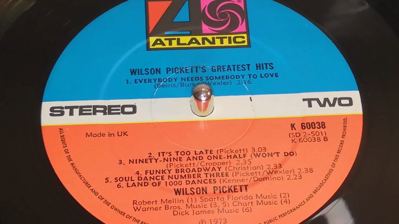 Wilson Pickett - Land of 1000 Dances (1973 Vinyl LP) - YouTube