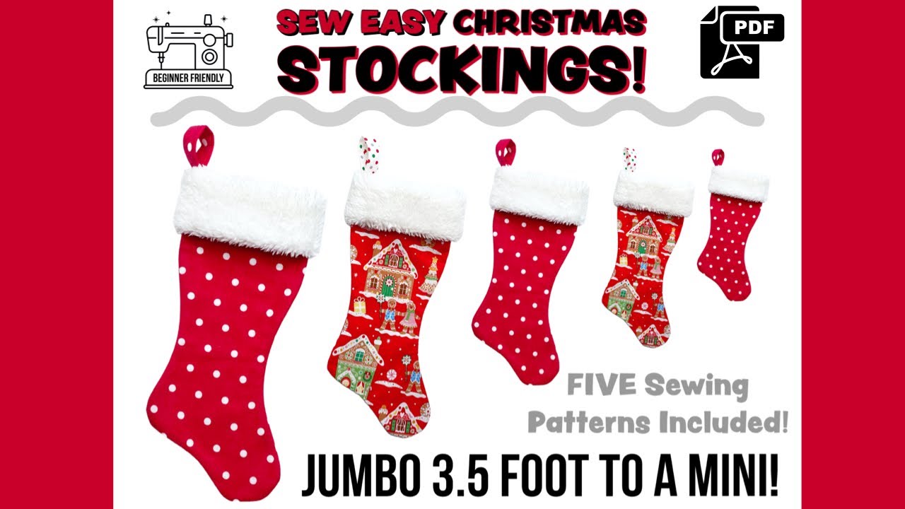 How to Sew a Mini Christmas Stocking + FREE Pattern and Tutorial - Tidbits