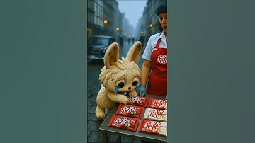 Labubu Steals KitKat #labubu #catvideos #cat