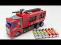 Unboxing Fire Rescue Truck, Electric City Police Bus, Electric Deformed Trailer, RC Drift Racing Car