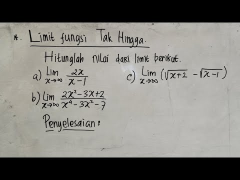 Video: Berapakah limit dari E x saat x mendekati tak terhingga?