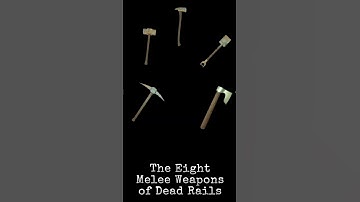 The Eight Melee Weapons in dead rails #roblox #robloxdeadrails #deadrails
