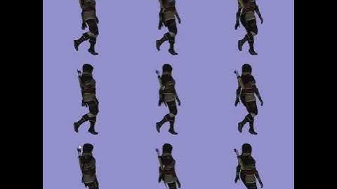 Graphics engine with skeletal animation support (OpenGL, Java)