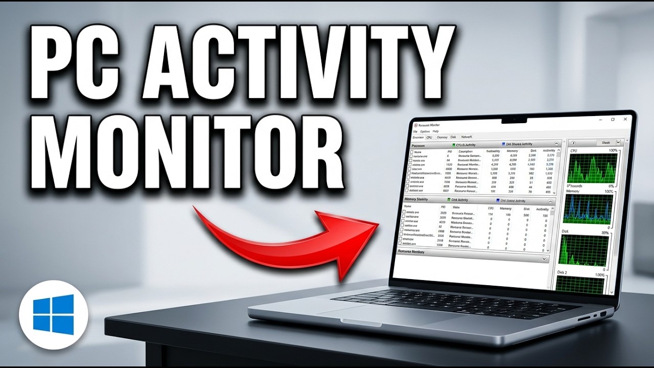 How to Check Activity in Resource Monitor on Windows - Quick Tutorial ...