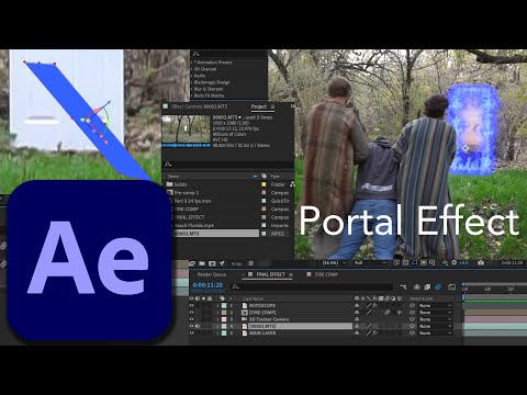 After Effects Portal Effect Using 3D Camera Tracking and Rotobrushing