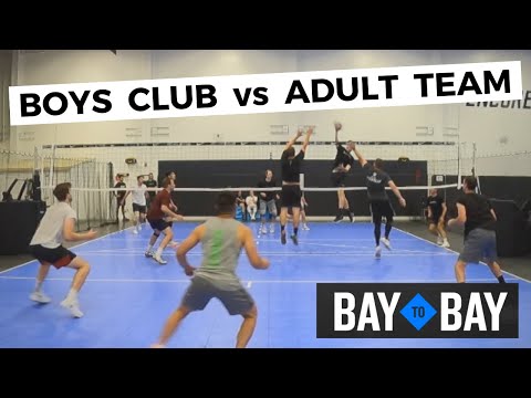 Boys Bay To Bay 18-1 vs The Old Guys | Volleyball Scrimmage