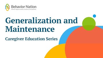 Generalization and Maintenance