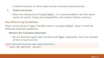 Mixing tornado.gen.coroutine with async/await: A Guide for Python Developers