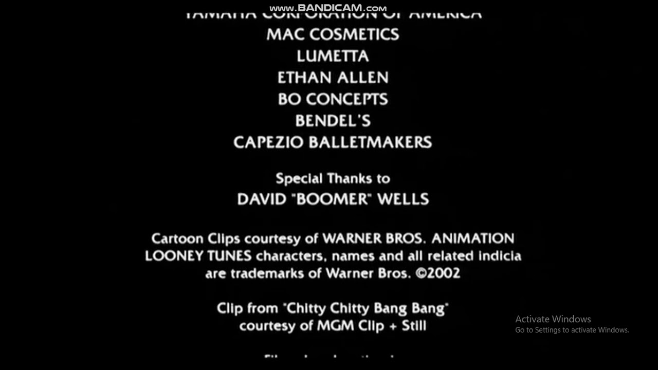Uptown Girls End Credits 2003 YouTube