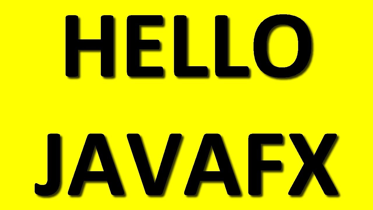 JavaFx Tutorial | Hello World in JavaFx | Tecq Mate - YouTube