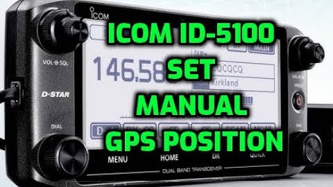 ICOM ID-5100 Set GPS manual position