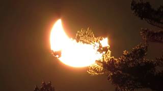 Partial Solar Eclipse 10-23-2014 Live from Wisconsin.  #eclipse