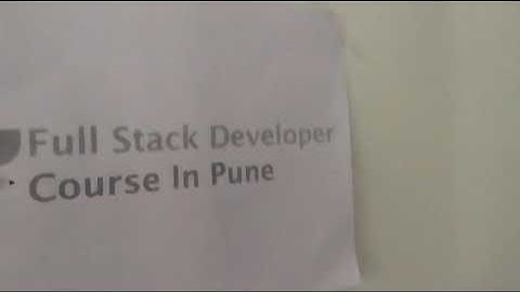 full stack developer course in pune
