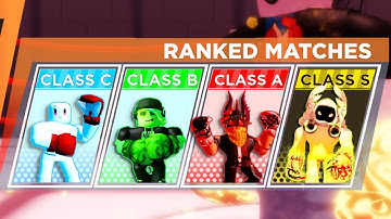 Roblox Boxing League fighting in every class with gloves that matches in League Rank Matches