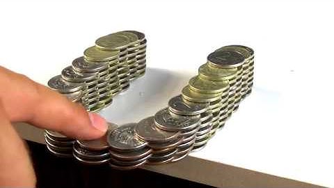 How to Build Amazing Balancing Bridge out of Coins Without Glue