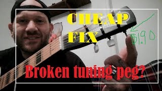 How to fix Broken Tuning Peg FAST - CHEAP EASY DIY Fix ! screenshot 5