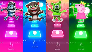 Tiles Hop - Talking Tom vs Crazy Frog vs Peppa Pig vs Gummy Bear screenshot 2