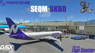 PMDG 737-800 | Real Life WINGO Route | Quito to Bogota | MSFS2020 Live