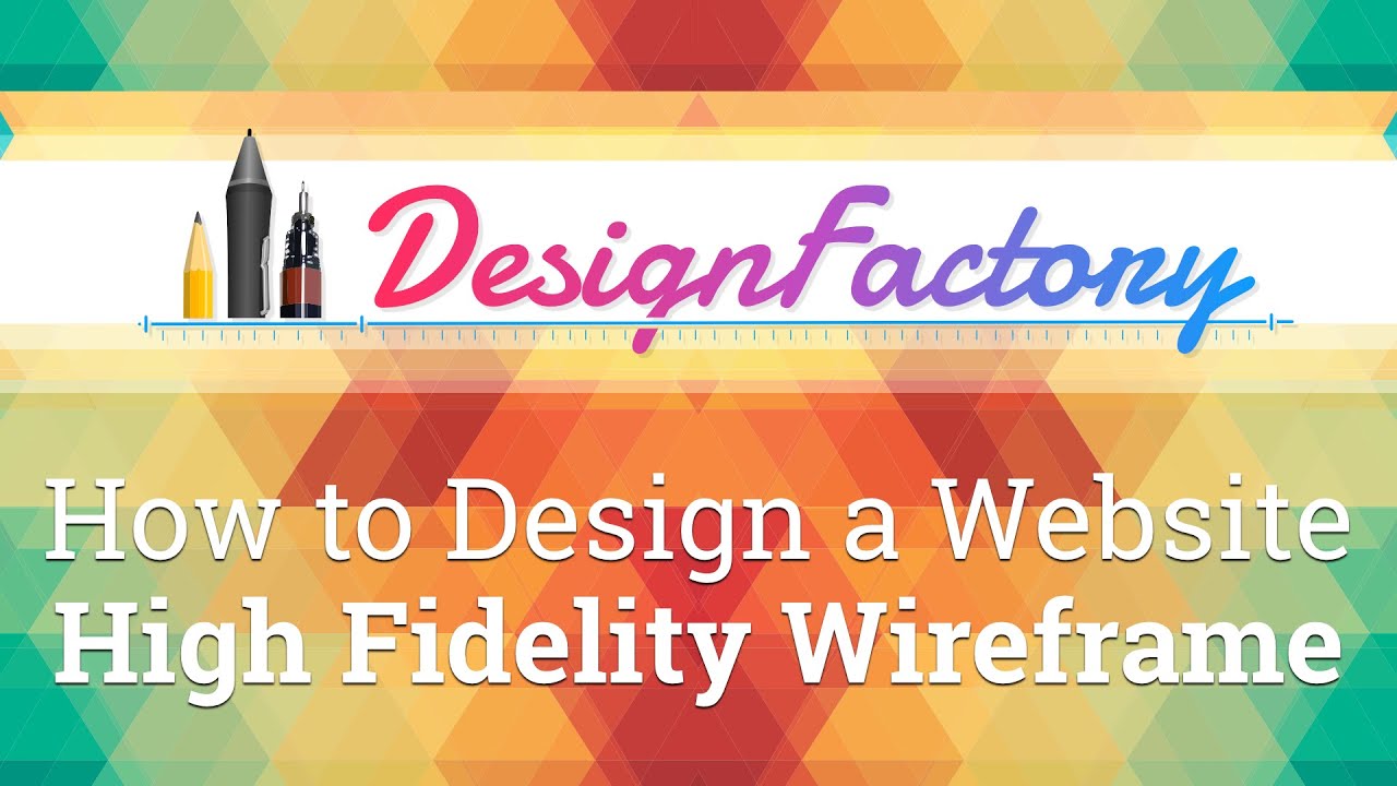how to design a website high fidelity wireframe youtube
