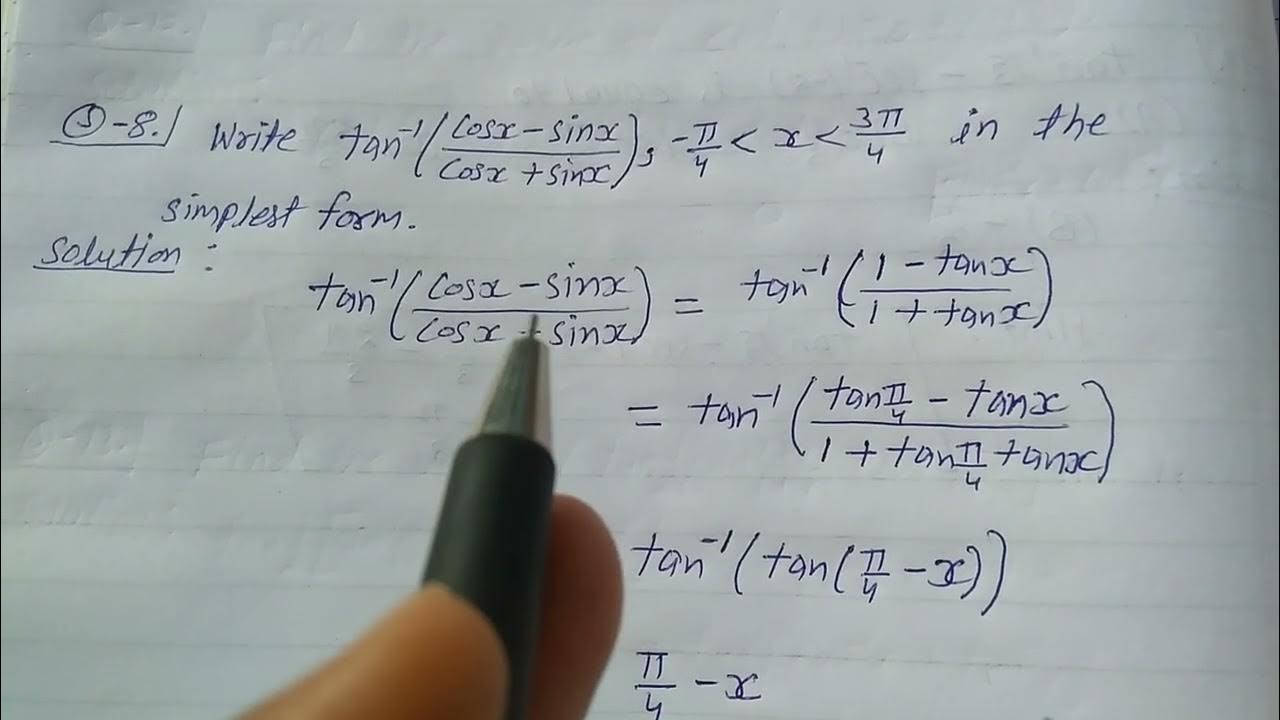 write-tan-1-cosx-sinx-cosx-sinx-x-is-greater-than-4-and-less-than