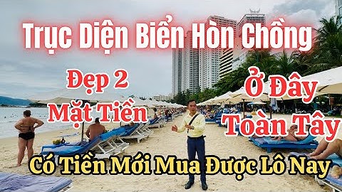 Lô Đất 2 Mặt Tiền Đường Trục Diện Biển Hòn Chồng Ngang 7,4m Vài Bước Tới Biển | nhà đất nha trang