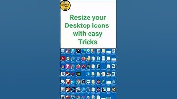 Resize your 🖥️ Desktop Icons with this easy trick ll