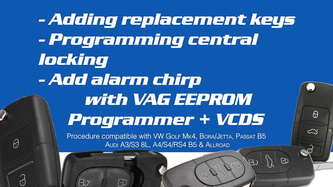 Best DIY guide: VCDS add replacement key fobs & program central locking