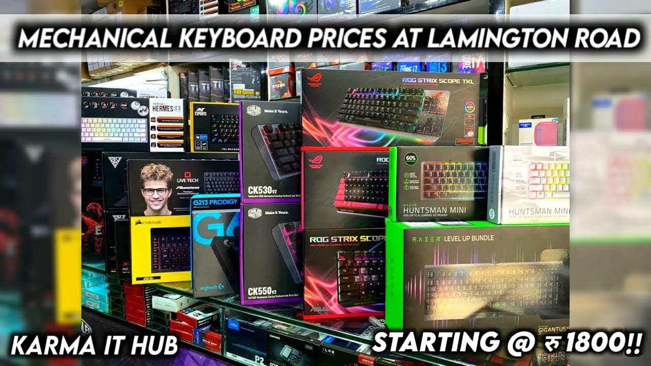 Quality Mechanical Keyboards in Mumbai Karma It Hub !!! YouTube