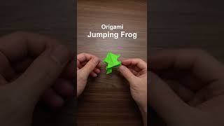 How to make an origami jumping frog #shorts