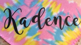 Brother ScanNCut CM350 - Using SCAL4 to Make a Text Design to Put HTV on a Fleece Blanket