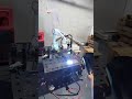 Collaborative robot welding workstation intermittent welding display