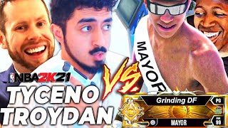 TYCENO + TROYDAN vs GRINDING DF + SHAKE | BEST OF 3 TO WIN NEW PARKS! MAYOR BATTLE 2K21 NEXT GEN