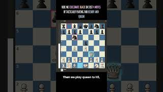 Checkmate in 4 moves using scholars mate #chess #chesstactics #chesslesson #chessopenings
