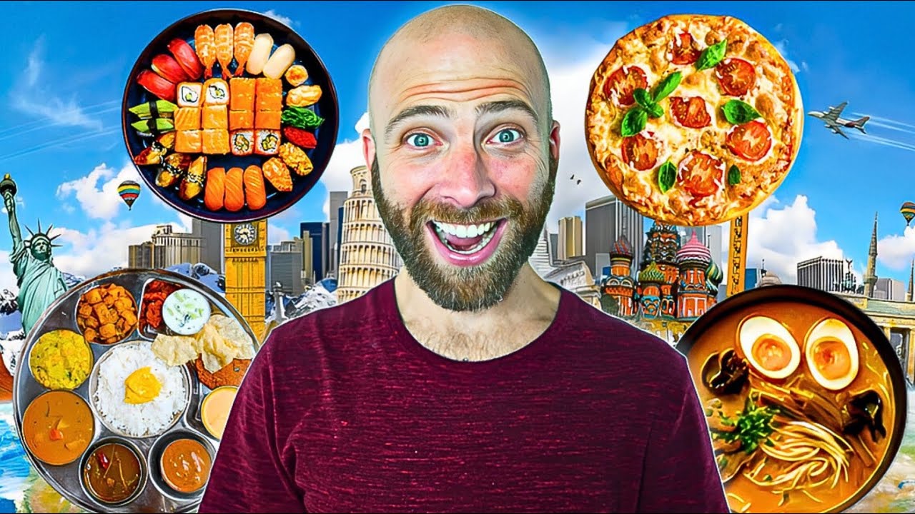 100 Hours in 100 Cities!! Best Food In Every City!