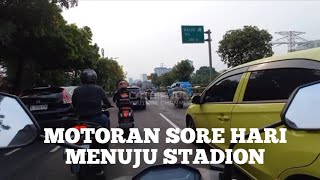 Afternoon Motorcycle Ride to Gelora Bung Karno Stadium | Find Parking Near Madya Stadium