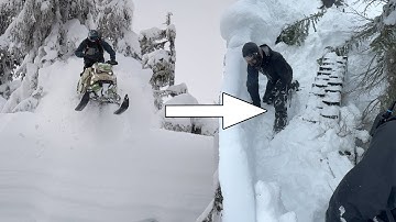 Cliff Drop In To Tree Well