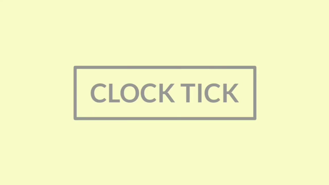 Sound Effect Clock Tick YouTube