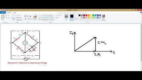 EMI L 21 phasor diagram on Maxwell inductance- capacitance bridge