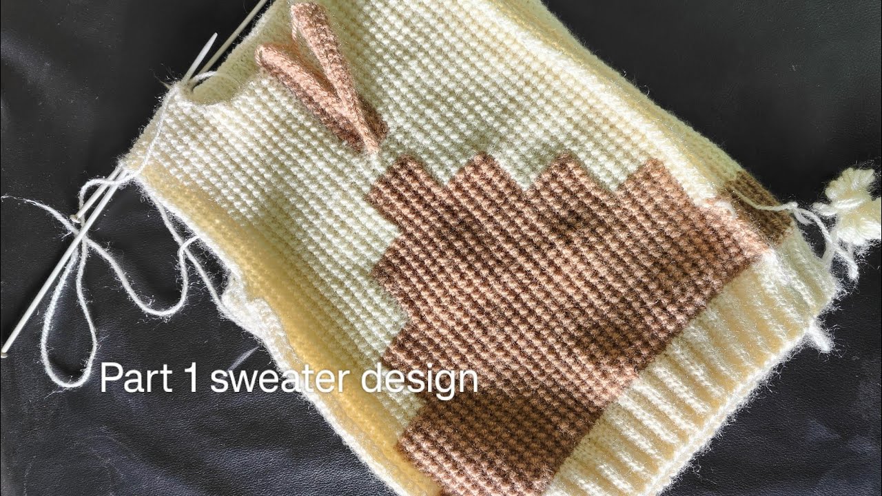 Easy And Simple Two Colors Sweater Design|Woolen Sweater Design|Knitting Design For Baby Boy