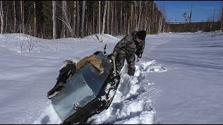 Непростая заброска груза в избушку. Поиски глухариного тока.