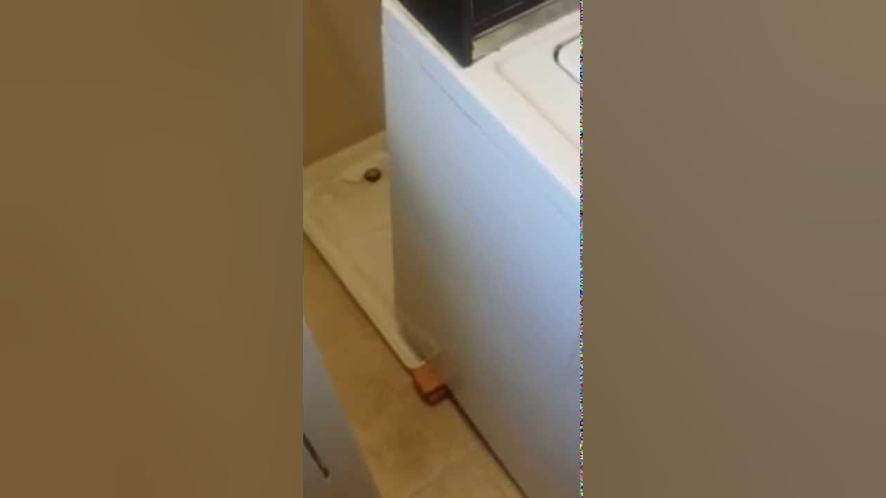 How to Move Laundry Machine Washer Up and Over Drain Pan YouTube