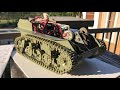 1/16 RC M5A1 Stuart tank Conversion - gearbox and running gear testing