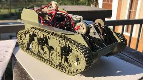 1/16 RC M5A1 Stuart tank Conversion - gearbox and running gear testing