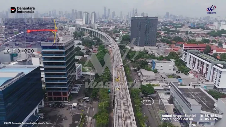 Progres LRT Jakarta Fase 1B Velodrome - Manggarai (Update Desember)