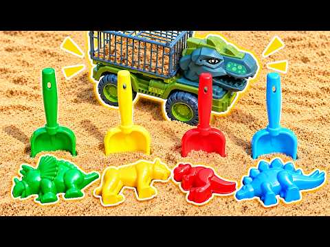 Playing in the sandbox | Making dinosaurs out of sand
