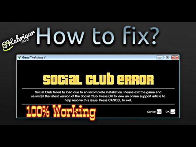 Fix: Social Club's “Code: 1000.50” Error – The Computer Noob