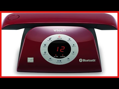 VTECH VS122-16 Retro-Design DECT 6.0 Cordless Phone: Bluetooth Connect to Cell, Call Blocker, Answer