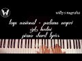 Lagu Nasional - Padamu Negeri ( Piano, Chord & Lyrics ) Cover by Willy